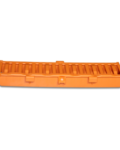 Plastic slat 100x400 orange open (type A)